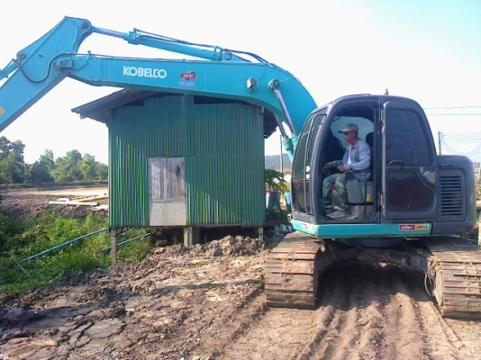 ขายรถแบคโฮ  KOBELCO   sk  135 รถสวยสภาพเก่านอกเอกสารพร้อม