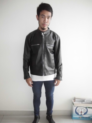 เสื้อหนังแท้ไว้ไส่ขับรถ750ทุกตัว