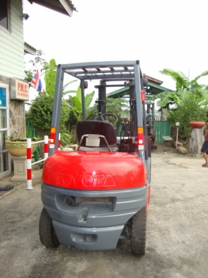 ขายรถโฟล์คลิฟท์  TOYOTA  6FG20  เครื่องยนต์เบนซิน+แกีส  เสาสูง  3  เมตร  เกียร์ธรรมดา