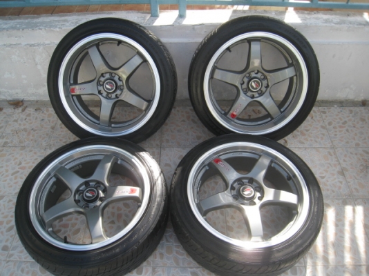 ขายล้อแม็ก Lenso Project D 17"x7" หน้า et40 หลังet35 4รู100/114.3 + ยางปี11 (081-3747940)