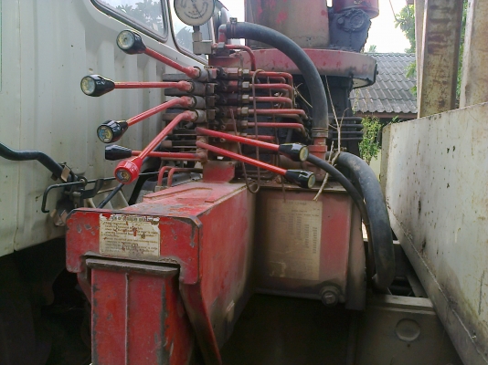 6ล้อHINO FF3H 195แรงติดเครนUNIC 5 ตัน5ปลอก รถมือเดียวออกห้างแท้...ไมล์ยังใช้ได้36xxxxกม.