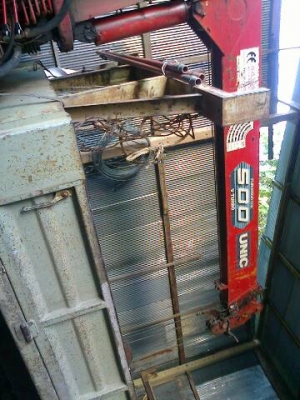 6ล้อHINO FF3H 195แรงติดเครนUNIC 5 ตัน5ปลอก รถมือเดียวออกห้างแท้...ไมล์ยังใช้ได้36xxxxกม.