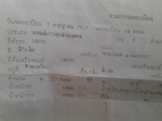 ***ขายแล้วครับขอบคุณ Truck2hand ขายกระบะแค็ป มังกรทอง2.5 90HP ISUZU SPACECAB SL2.5โฉม"แป๊ะยิ้ม" แท้ ปี37/94 เครื่องเดิม4JA มังกรทอง2.5ไดเร็กฯ แห้งๆไม่มีเยิ้มแรงดีประหยัดสุด ช่วงล่างแน่นพึ่งบิวด์ใหม่ คัสซีดี(ต้องเก็บหน่อยตามรูป) สีสวยขัดเงาอย่างเ