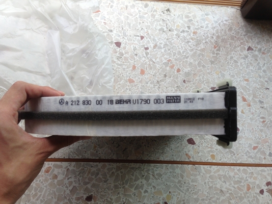 กรองอากาศแอร์ benz e-cllass w212 (โฉมปัจจุบัน)