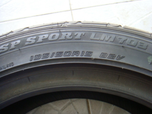 ขายยางใหม่ Dunlop LM703 195/50/15 ซื้อ1แถม1
