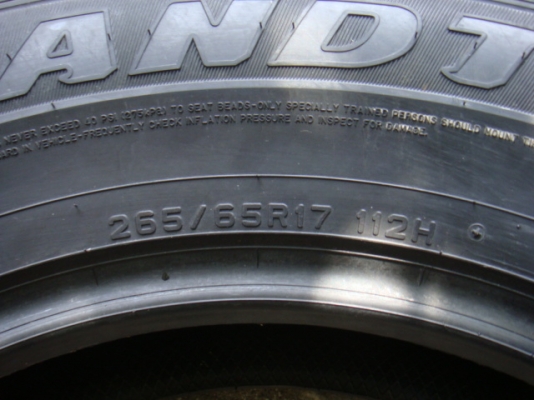 ขายถูกยางใหม่ Dunlop Grandtrek PT2 265/65/17 มี2เส้น