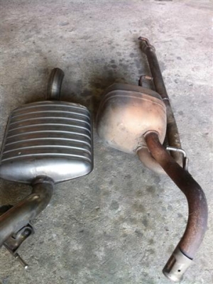 ขายท่อ  BMW แสตนเลส แท้ และอีกใบถูกๆๆๆ