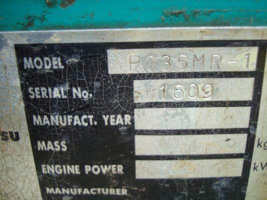 ขาย KOMATSU PC35MR-1