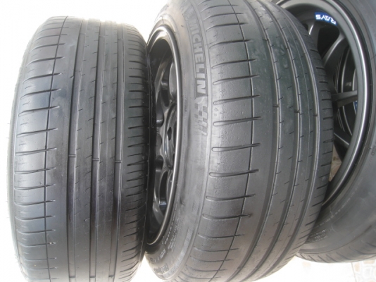 ขายล้อแม็กใหม่ Rays RF1 (k-speed) 15"x8" et25 4รู100+ ยาง พร้อมจุ๊ป rays (081-3747940)