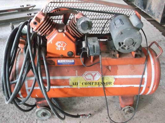 เครื่องปั๊มลม มอเตอร์ 1/2 ยี่ห้อ CY