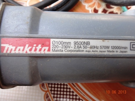 เครื่องเจียรไฟฟ้าMakitaรุ่น 9500NB สภาพใหม่ ราคาถูก เครื่องเจียรไฟฟ้าMakitaรุ่น 9500NB สภาพใหม่ ราคาถูก