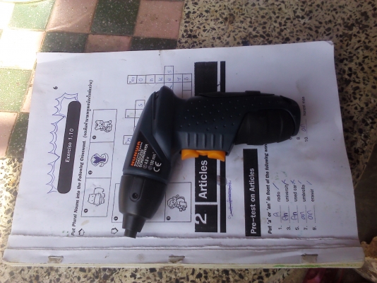 ไขควงไรสาย NUNWA 4.8 V.ชาร์จไฟได้ มีห้วไขควงต่างๆให้ครบ