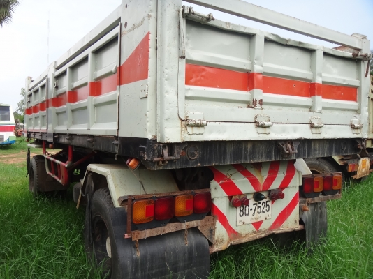 ขายลูกพ่วงดัมพ์  สองพลา   เพลาเหลี่ยม  พร้อมใช้งาน