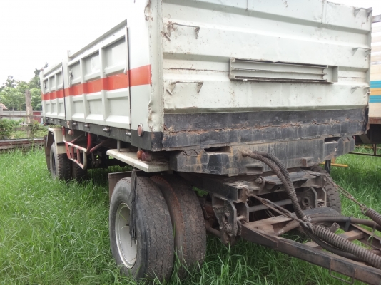 ขายลูกพ่วงดัมพ์  สองพลา   เพลาเหลี่ยม  พร้อมใช้งาน