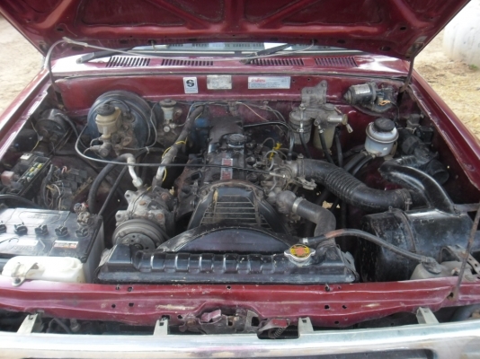 รถกระบะไมตีตอนเดียวสีแดงปี่2538 พาวเวอร์ คันซีสวยแอรืเย็น