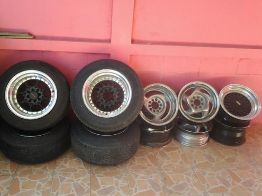 ขาย BBS 15*8 off 15 4/100-114 1 คู่ พร้อมยาง 5000 ไม่เอายาง