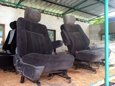 ขายเบาะกำมะหยี่รถยนต์เก่าญี่ปุ่น เหลือ 1 คู่ๆ ละ 1,500