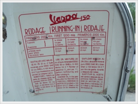 VESPA สปี๊นหัวกลมคอเล็ก อิตาลีแท้ๆครับ 37000 บาท