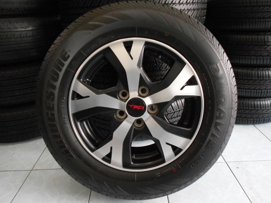 ขายล้อแม็ก Toyota vigo champ TRD ขอบ 16 พร้อมยางป้ายแดงปี 13/เทิร์นได้-ใส่ฟรีค่ะ