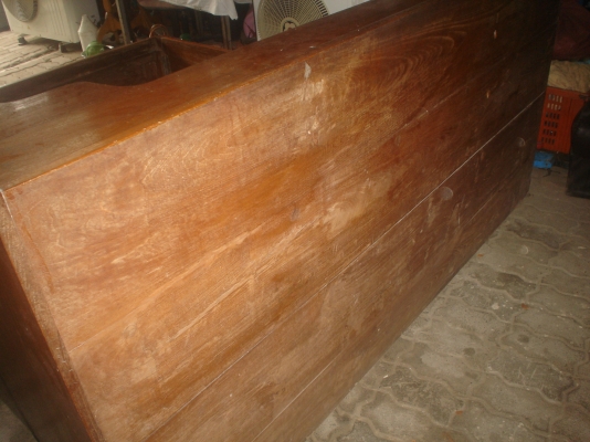 ***ลดอีกให้ถูกใจท่านผู้ชม***ขาย13500บาทครับ240x195ซม ไม้แผ่นเดียว  นานๆๆจะเจอไม้เก่าๆ