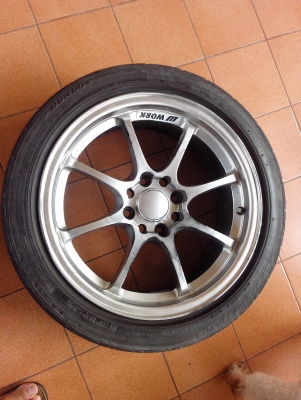 ขาย แม็ก 17 114 พร้อมยาง LM703 ปี 10