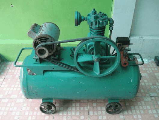 ขายด่วนปั้มลมญี่ปุ่นแท้ 1HP ยี่ห้อ K.K.KAWANISHI KIKAI