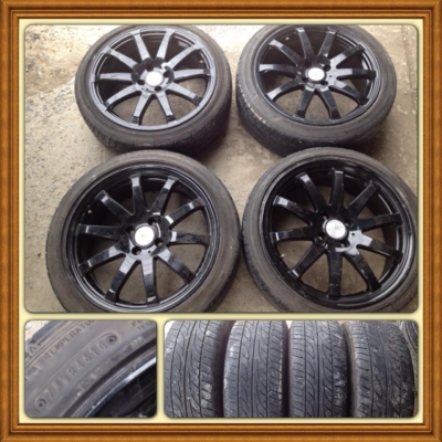 ขายแม็กมือ2ลาย G-game ขอบ17 4รู100+ ยางปี10 ราคา8,900 บาทถูก