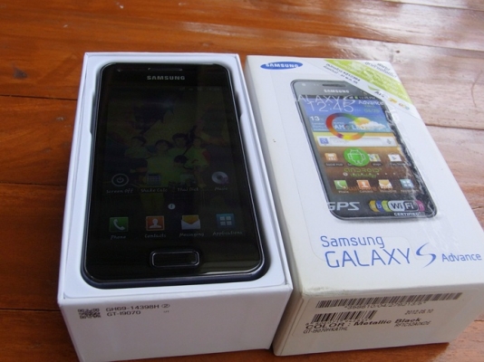 บางใหญ่ ขาย Galaxy S ADVANCE สีดำ สภาพสวย