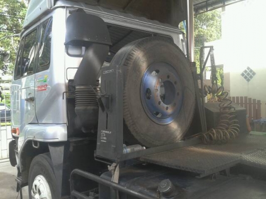 รถดัมพ์หัวลาก UD454 320 แรง สองคาน สามมิตร พร้อมหางพื้นเรียบ รถดัมพ์หัวลาก UD454 320 แรง สองคาน สามมิตร พร้อมหางพื้นเรียบ