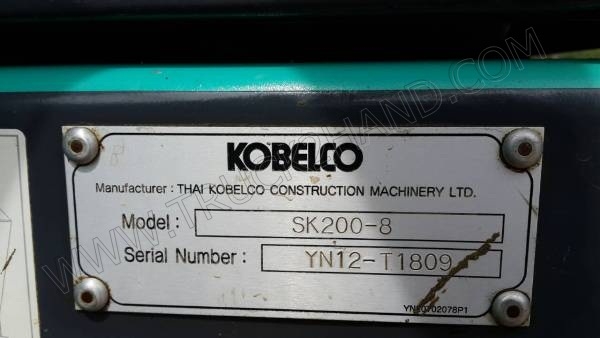 รถแบคโฮ KOBELCO รุ่น SK200-8 YN12 รถแบคโฮ KOBELCO รุ่น SK200-8 YN12