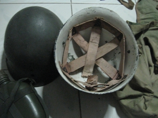 หมวก รองใน+เป้ทหาร(ชุด3)