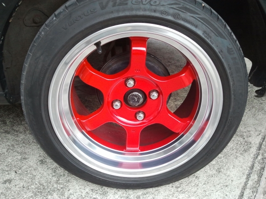 ขายล้อ TE37V สีแดงขอบเงา... ขายล้อ TE37V สีแดงขอบเงา...