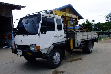 ขายหกล้อ ไอหลง ติดเครน 3 ตัน 3 ชัก เครนเก่าญี่ปุ่น ปรัดสภาบเรียบร้อย