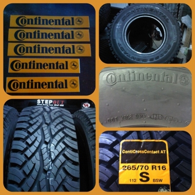 ยางใหม่ ปี 13 Continental ขนาด 265 - 70 R16 AT ราคาไม่แพง