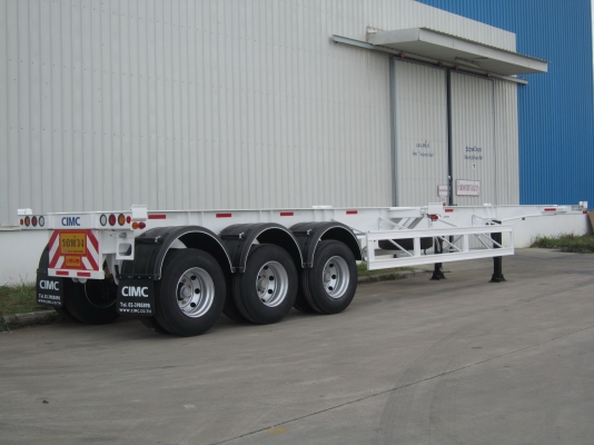 ขายก้างปลา 3 เพลา CIMC ใหม่พร้อมเครื่องปั่นไฟ รับรถด่วน 3 คัน