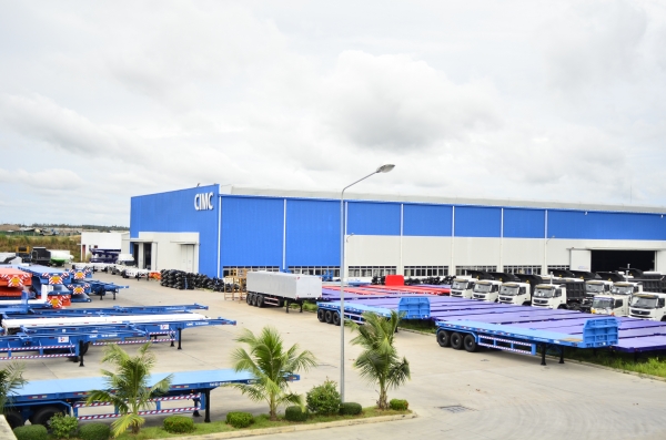 ขายก้างปลา 3 เพลา CIMC ใหม่พร้อมเครื่องปั่นไฟ รับรถด่วน 3 คัน