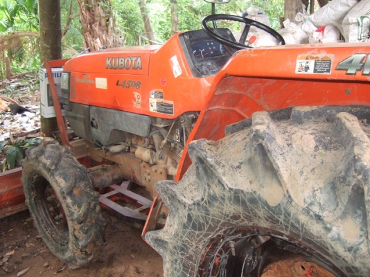 ขาย L4508  สภาพพร้อมใช้  ดันหน้า+โรตาลี่ 1.8 เมตร