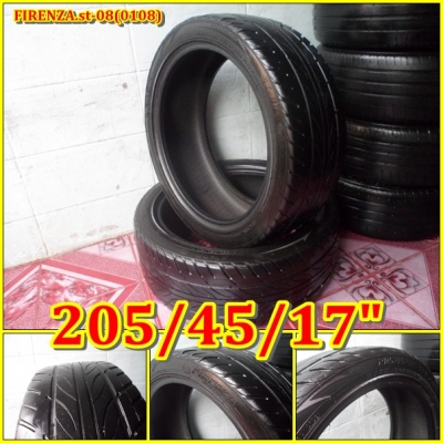 205/45/17"(คู่ละ1,000บ.)(มี2คู่)Sime.Tyresยางเป็นคลื่น(กลางปี10)(2910) และ FIRENZA.st-08(0108)