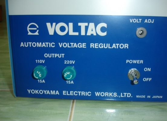 ขาย เครื่องป้องกันไฟตก  Automatic Voltage Regulator  VOLTAC AS-3THS  3KVA