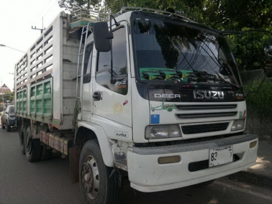 ขายรถพ่วง 22 ล้อ 2 เพลา แม่-ลูกดั้ม กระบะเหล็กคอกเกษตร ISUZU FXZ DECA 320 ยูโรวัน ปี.46 ขายดาวน์ สนใจโทร