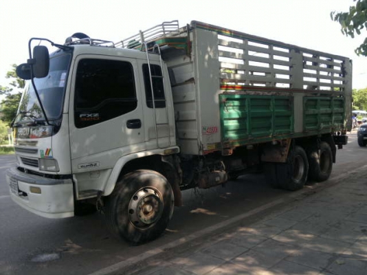 ขายรถพ่วง 22 ล้อ 2 เพลา แม่-ลูกดั้ม กระบะเหล็กคอกเกษตร ISUZU FXZ DECA 320 ยูโรวัน ปี.46 ขายดาวน์ สนใจโทร