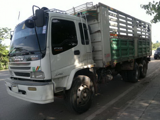 ขายรถพ่วง 22 ล้อ 2 เพลา แม่-ลูกดั้ม กระบะเหล็กคอกเกษตร ISUZU FXZ DECA 320 ยูโรวัน ปี.46 ขายดาวน์ สนใจโทร