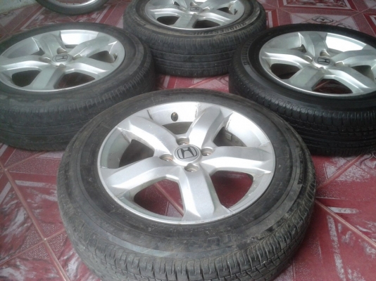 แม็กHONDA cityขอบ15"4รู100 พร้อมยาง (ยกชุด4ล้อ 4,200บ.)