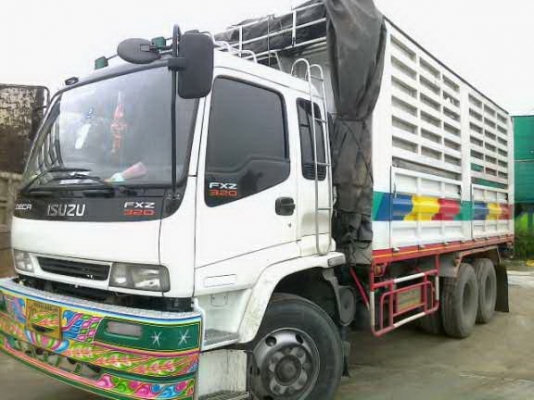 ขายรถพ่วง 22 ล้อ 2 เพลา แม-ลูก สวยๆ กระบะเหล็กคอกเกษตรดั้ม ISUZU FXZ DECA 320 ยูโรทู ปี.51 รถสวย ราคาย้อมๆ สนใจโทร