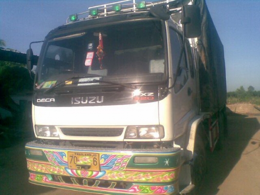 ขายรถพ่วง 22 ล้อ 2 เพลา แม-ลูก สวยๆ กระบะเหล็กคอกเกษตรดั้ม ISUZU FXZ DECA 320 ยูโรทู ปี.51 รถสวย ราคาย้อมๆ สนใจโทร