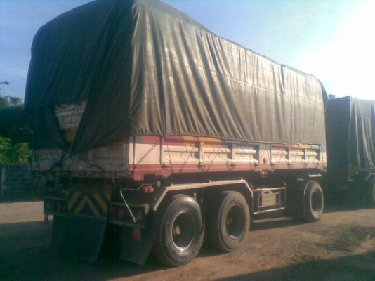 ขายรถพ่วง 22 ล้อ 2 เพลา แม-ลูก สวยๆ กระบะเหล็กคอกเกษตรดั้ม ISUZU FXZ DECA 320 ยูโรทู ปี.51 รถสวย ราคาย้อมๆ สนใจโทร