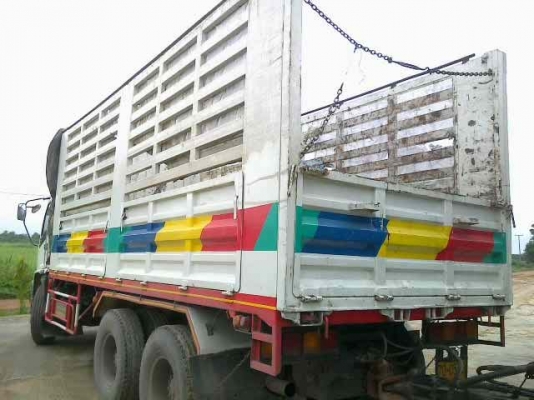 ขายรถพ่วง 22 ล้อ 2 เพลา แม-ลูก สวยๆ กระบะเหล็กคอกเกษตรดั้ม ISUZU FXZ DECA 320 ยูโรทู ปี.51 รถสวย ราคาย้อมๆ สนใจโทร