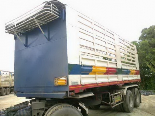 ขายรถพ่วง 22 ล้อ 2 เพลา แม-ลูก สวยๆ กระบะเหล็กคอกเกษตรดั้ม ISUZU FXZ DECA 320 ยูโรทู ปี.51 รถสวย ราคาย้อมๆ สนใจโทร