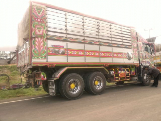 ขายรถพ่วง 22 ล้อ 2 เพลา แม-ลุก กระบะมิเนียมคอกเกษตรดั้ม ISUZU FXZ-360 ปี.53 รถสวยมากๆ สนใจโทร มี 2 พ่วง รีบจองด่วน