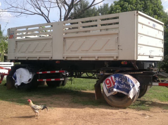 ขายรถพ่วง 18 ล้อ 2 เพลา ดั้ม แม่-ลูก แม่เดี่ยวก็ขาย กระบะเหล้กสามมิตรล๊อนเฉียง HINO ซูโม้ 227 เครื่องเดิมวางโบอินเตอร์ เกียร์อีตั้น สวยๆ